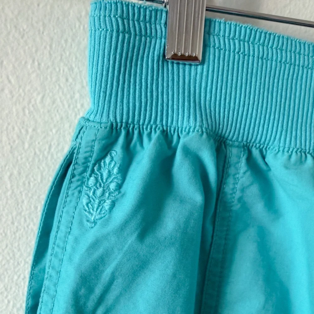 Free People Movement Mesmerize Me Solid Pants Size Medium in Poolside PreLoved - Picture 4 of 8